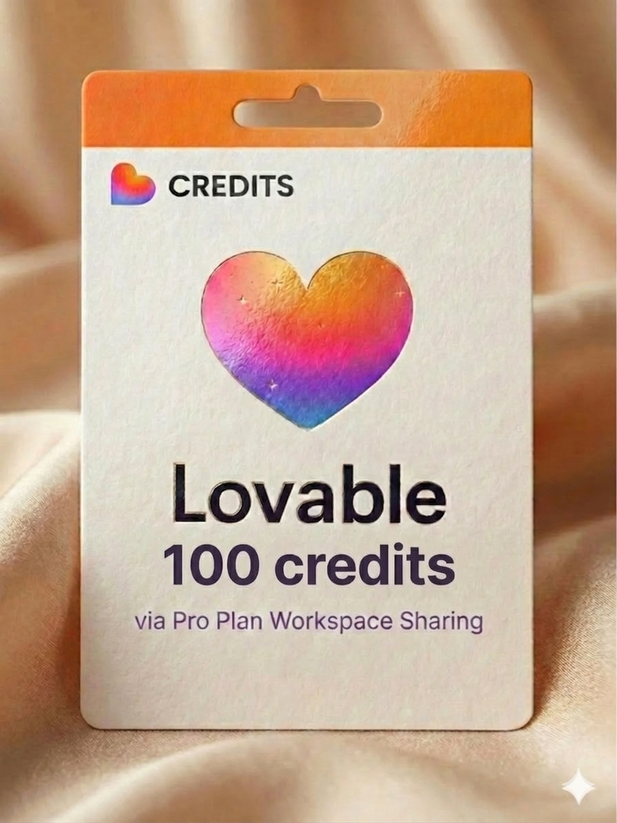 Lovable 100 credits via workspace
