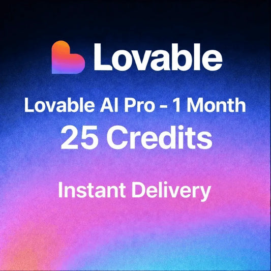 اشتراك Lovable.dev AI Pro — لمدة شهر | 25 كريدت