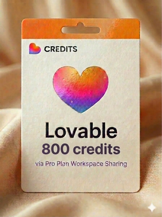 Lovable 800 credits via workspace