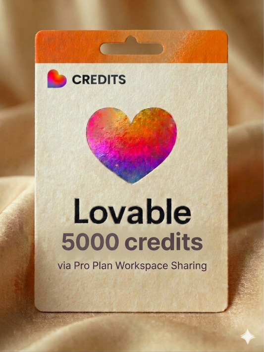 Lovable 5000 credits via workspace