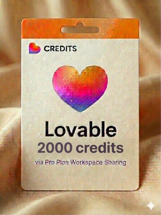 Lovable 2000 credits via workspace