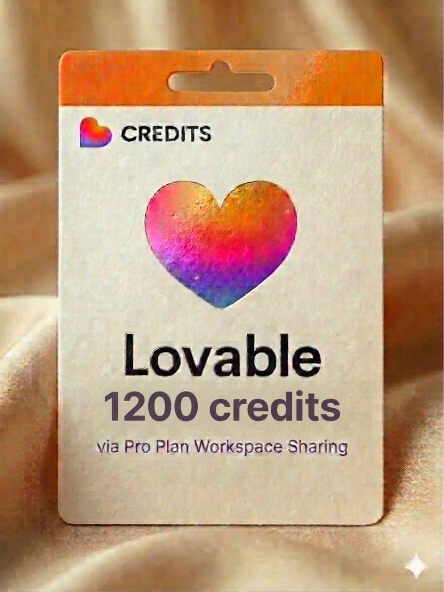 Lovable 1200 credits via workspace