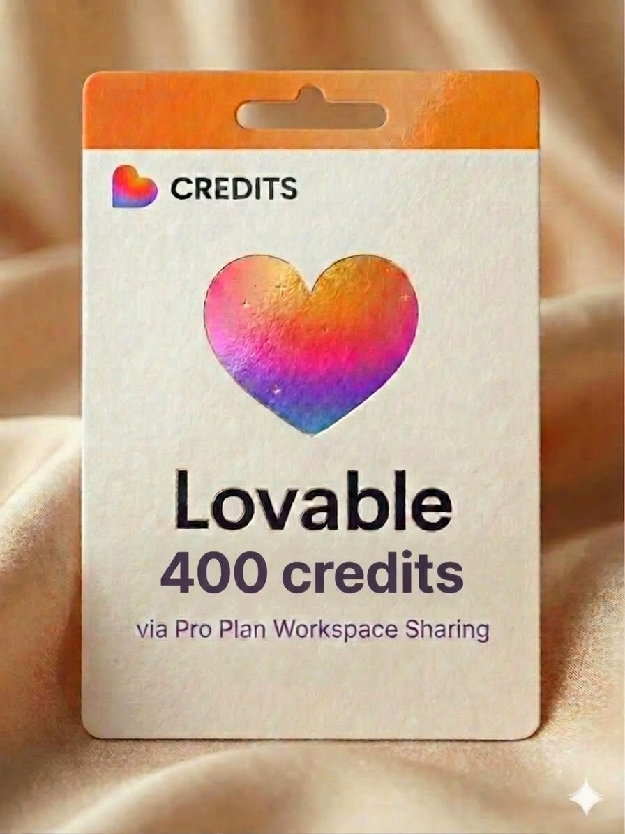 Lovable 400 credits via workspace